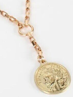 DESIGNER Mod GP Republique Francaise France Reversible Pendant Chain Necklace